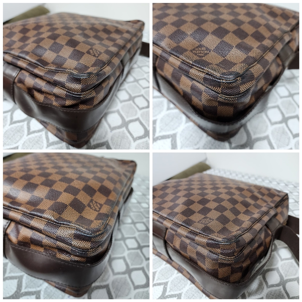 LOUIS VUITTON Damier Canvas Naviglio Messenger Bag Brown - Picture 12 of 14